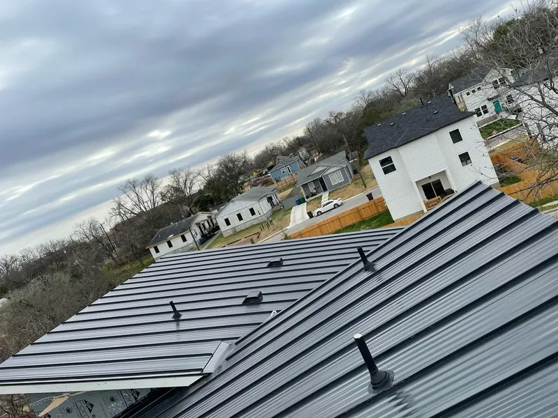 Standing seam metal roof panels with vents for Skylight Repair in Prunedale